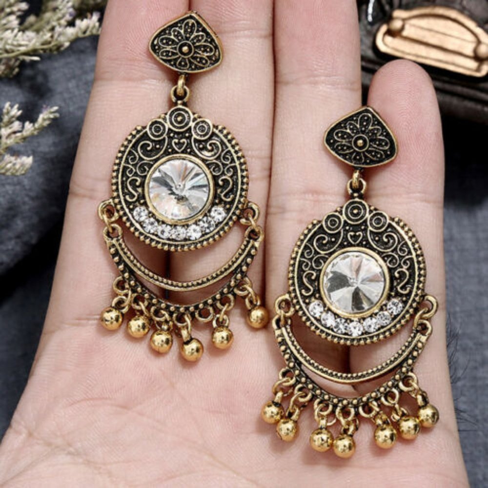 VINTAGE STATEMENT DANGLE EARRINGS